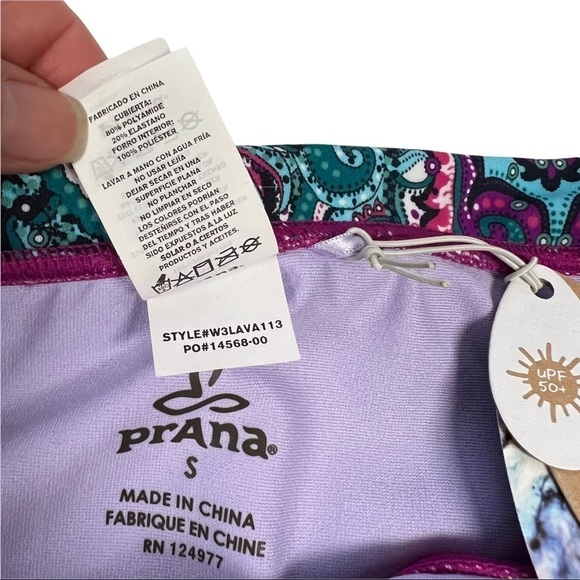 Prana Lavana Womens Swim Bottom Fuchsia Namaste Small - Picture 11 of 11
